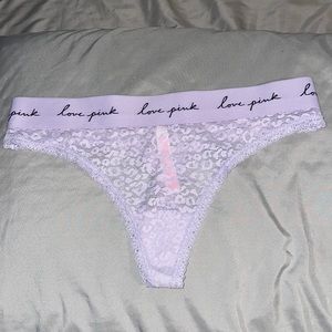 PINK lacy thong